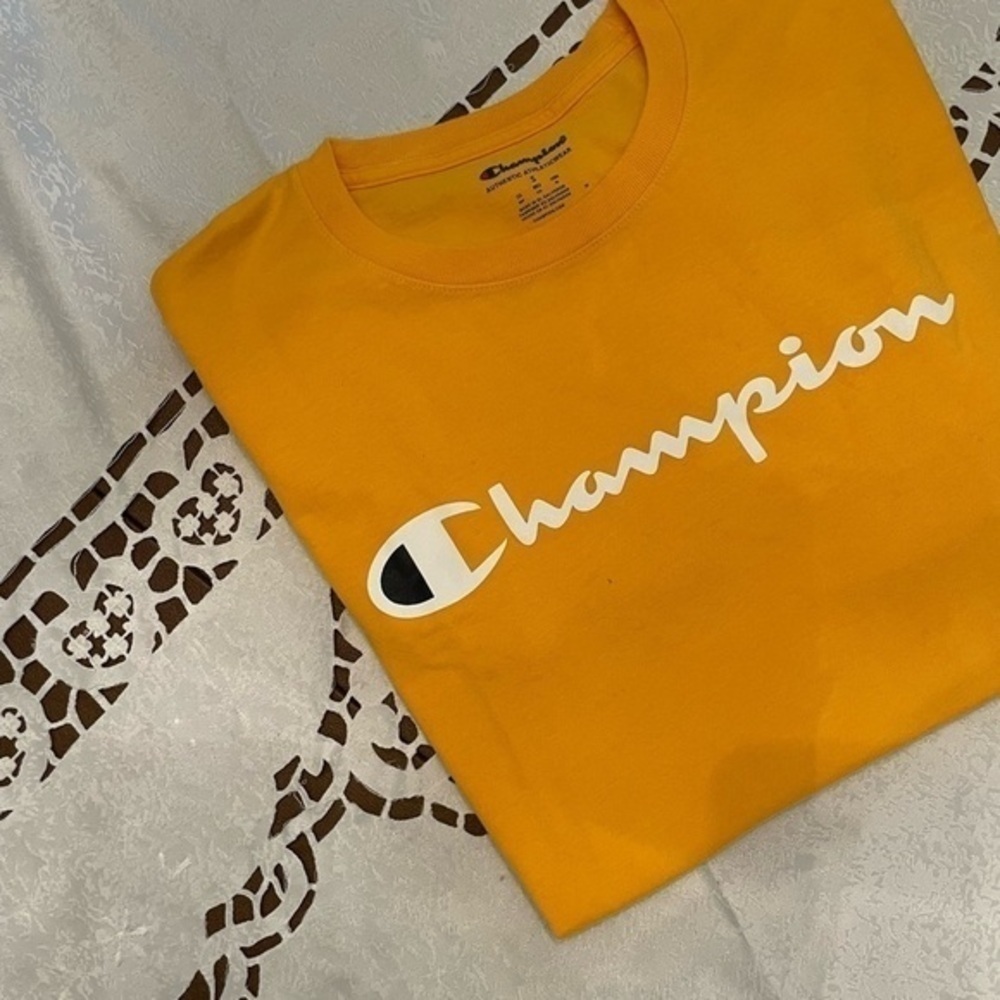 Champions Yellow Logo T-Shirt - Picture 9 of 10